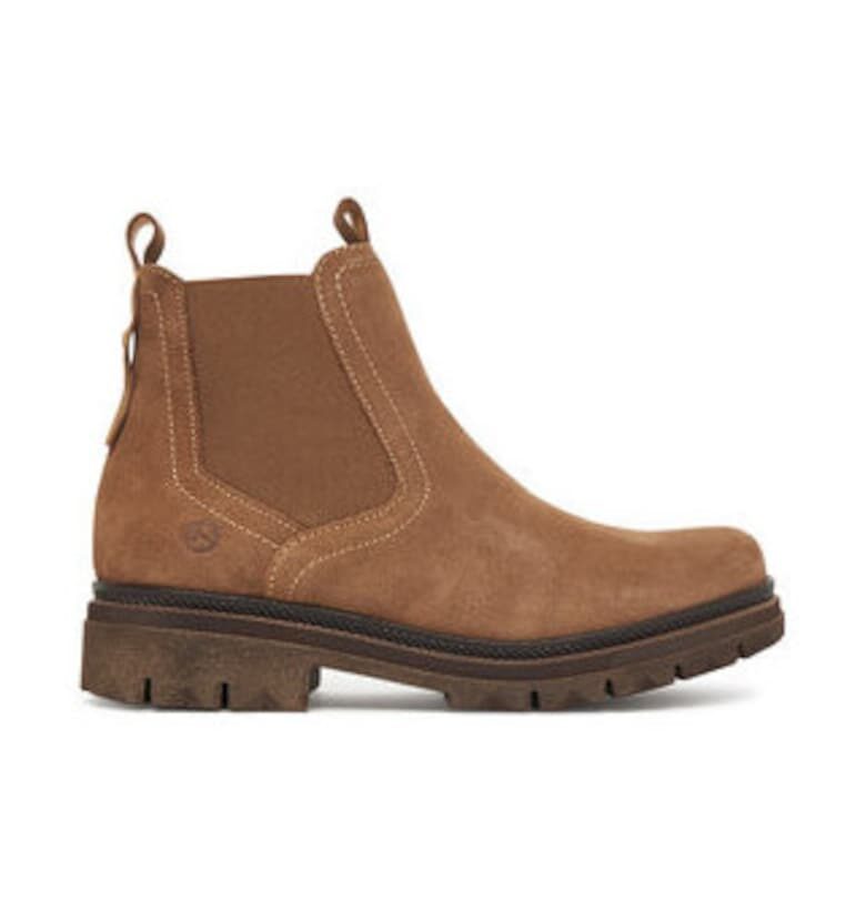 Дамски боти 305411983 - Тамарис - Естествена кожа - Кафяв Tamaris