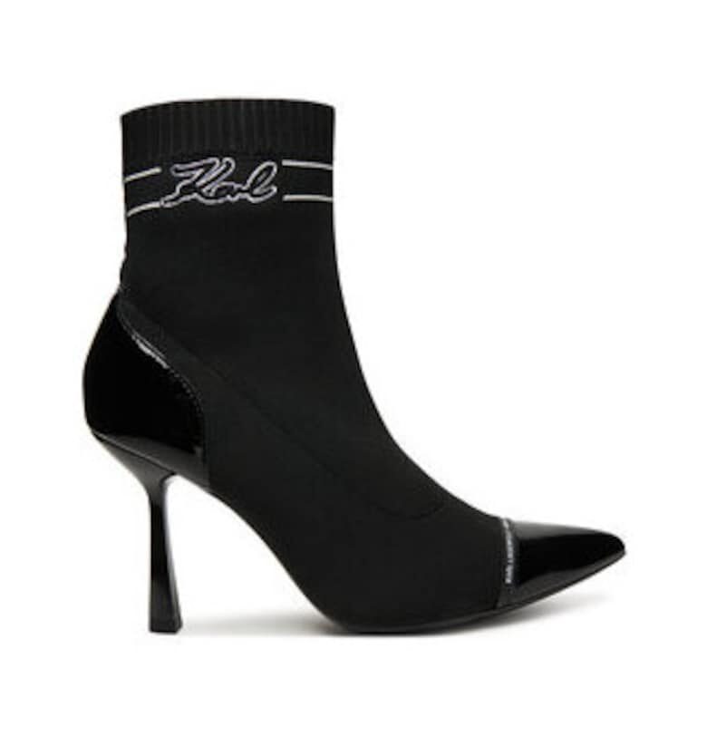 Дамски боти -  305614148 - текстилен материал Karl Lagerfeld