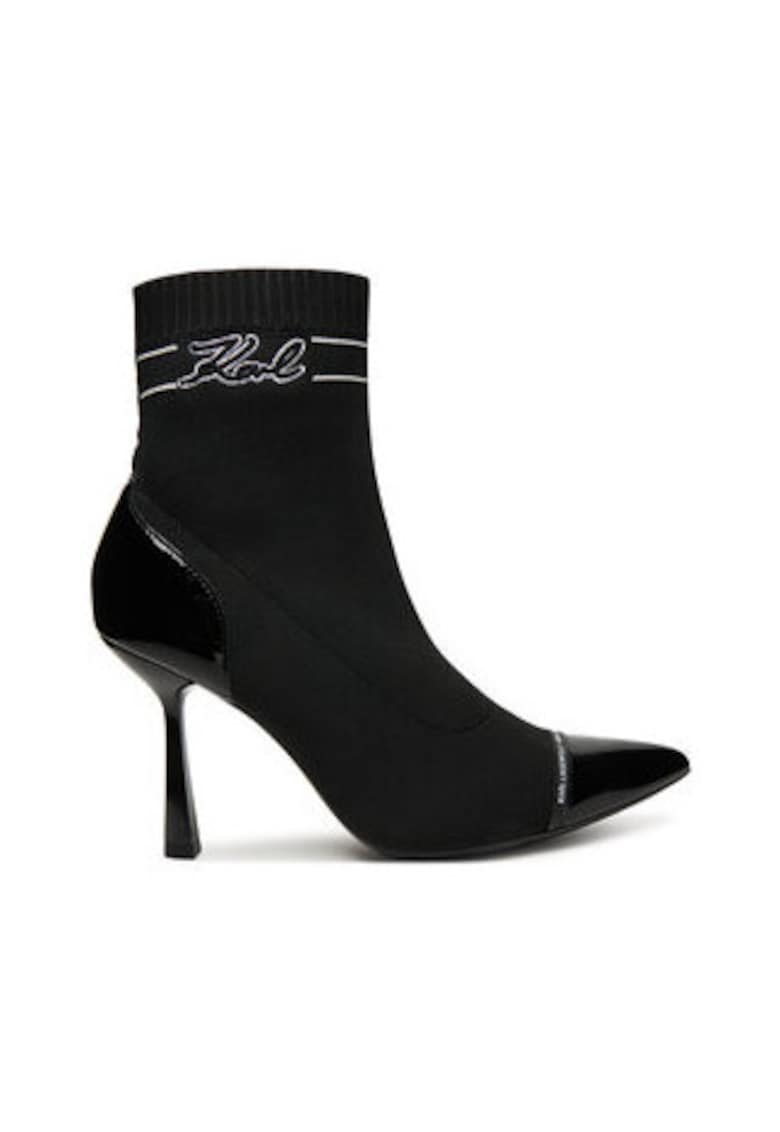 Дамски боти - 305614148 - текстилен материал Karl Lagerfeld