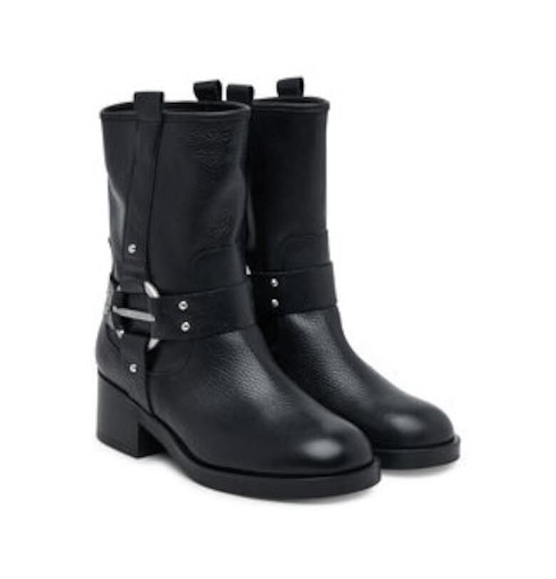 Дамски боти 305617026 -  Естествена кожа - Черен - Karl Lagerfeld