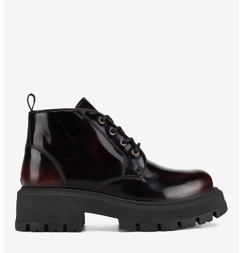 Дамски боти  5905588856306 - Естествена кожа - Червени - Червен BADURA