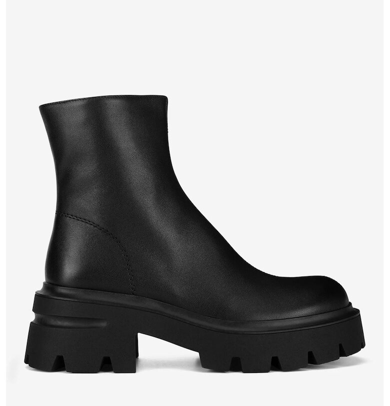 Дамски боти  5905588871125 - Естествена кожа - Черни - Черен BADURA