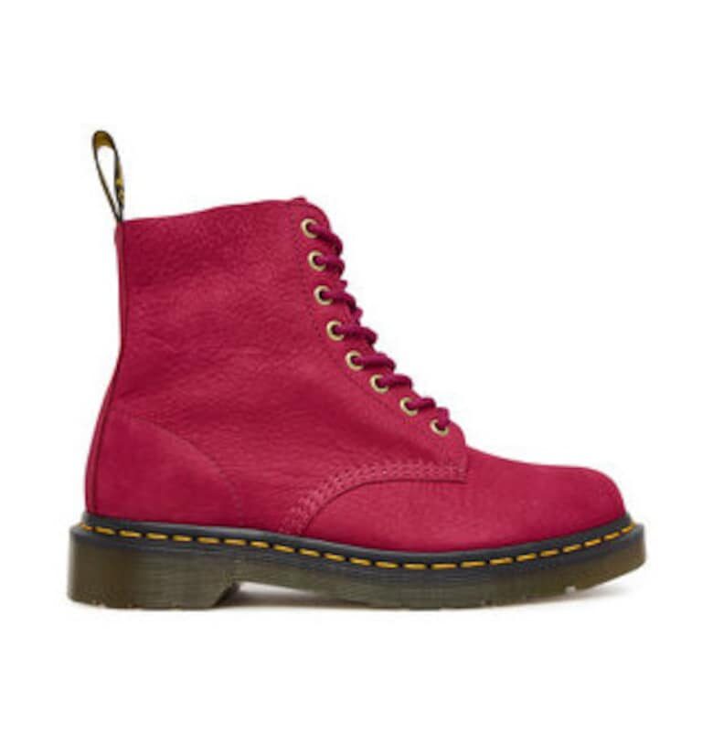 Дамски боти - Dr Martens - 305757098 - естествена кожа - червен Dr Martens