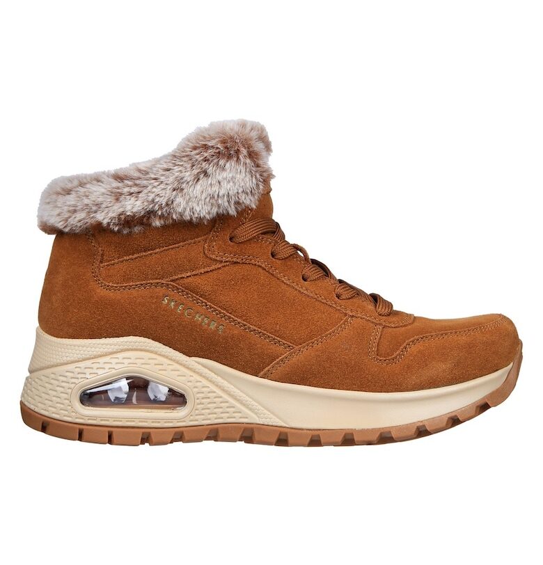 Дамски боти Uno Rugged Wintriness -  Brown Skechers