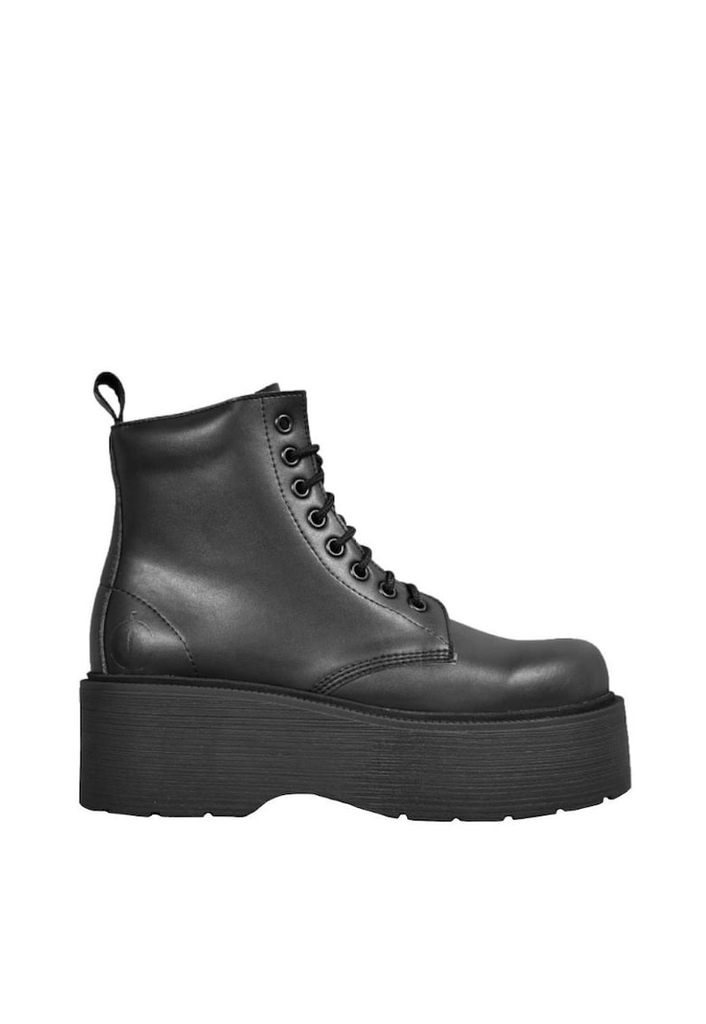 Дамски боти - Еко кожа - Черен Altercore