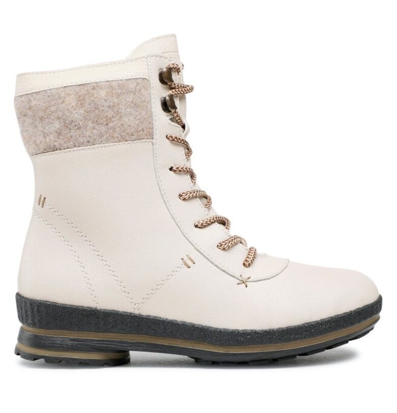 Дамски боти до глезена -  30108695636 - Естествена кожа - Бежов Rieker