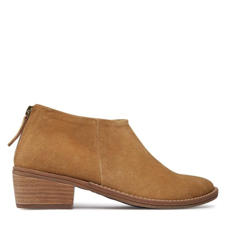 Дамски боти до глезена -  30353156039 - Естествена кожа - Кафяв Balagan