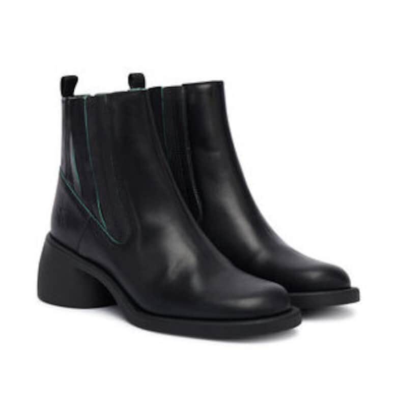 Дамски боти до глезена -  305622464 - естествена кожа - черен Fly London