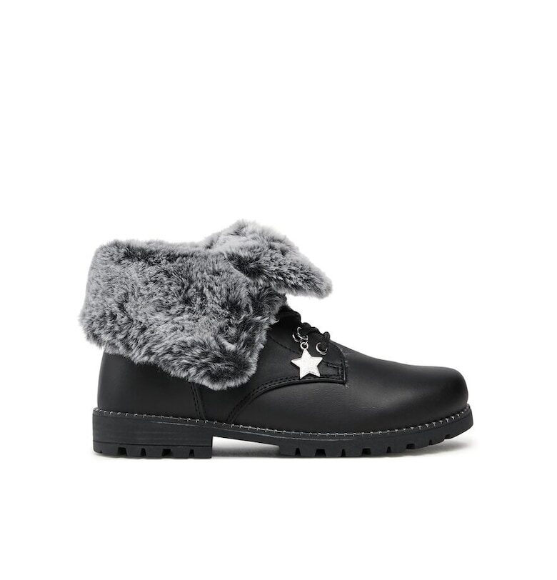 Дамски боти до глезена -  69527 - Екокожа - Черни Mayoral