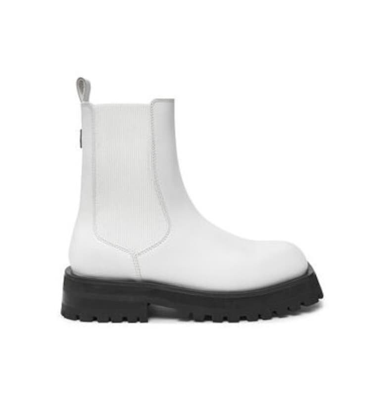 Дамски боти до глезена  K3471540 - Естествена кожа - 37 EU - Бяло/Черно DKNY