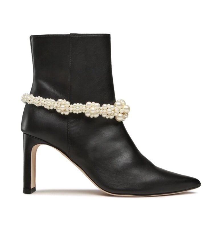 Дамски боти до глезена - изработени по поръчка - 35743 - Естествена кожа - Черни custommade