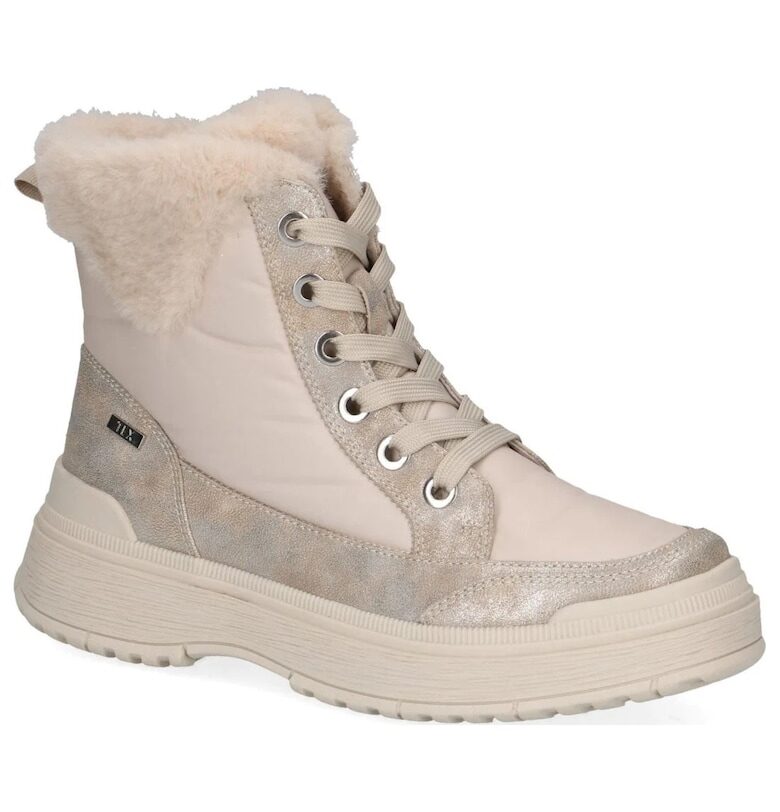 Дамски боти -  ежедневни - текстил/синтетика - бежови Caprice