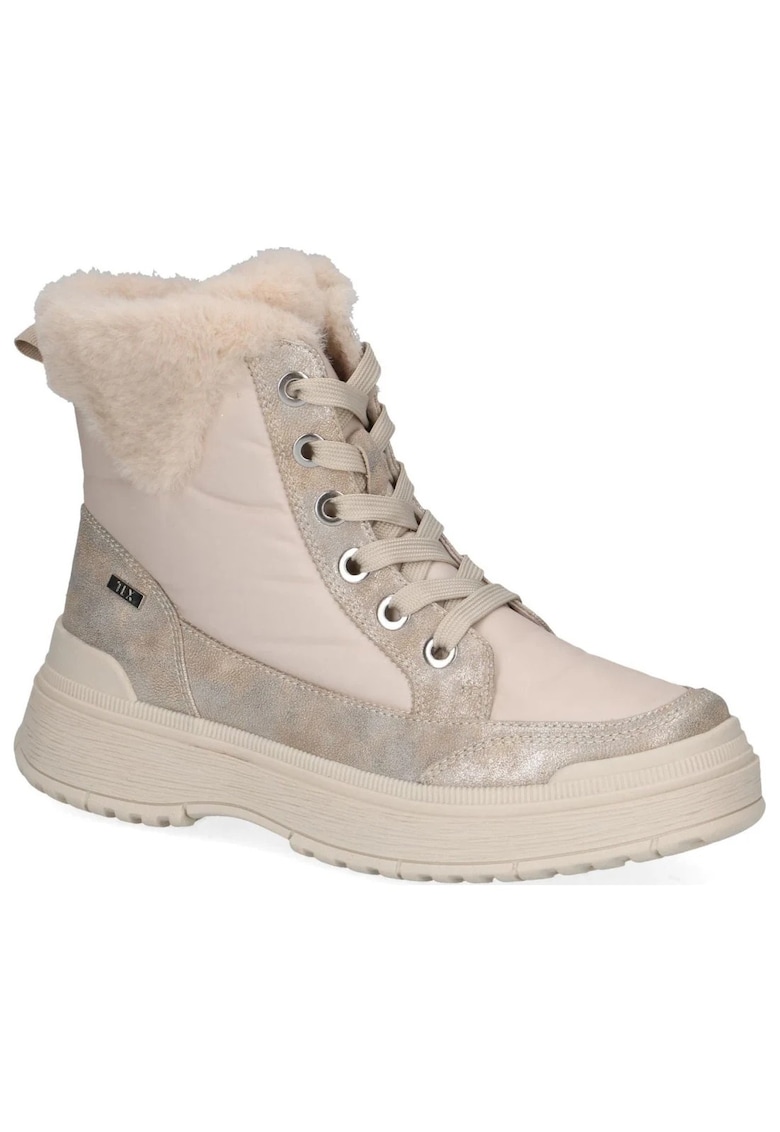 Дамски боти - ежедневни - текстил/синтетика - бежови Caprice