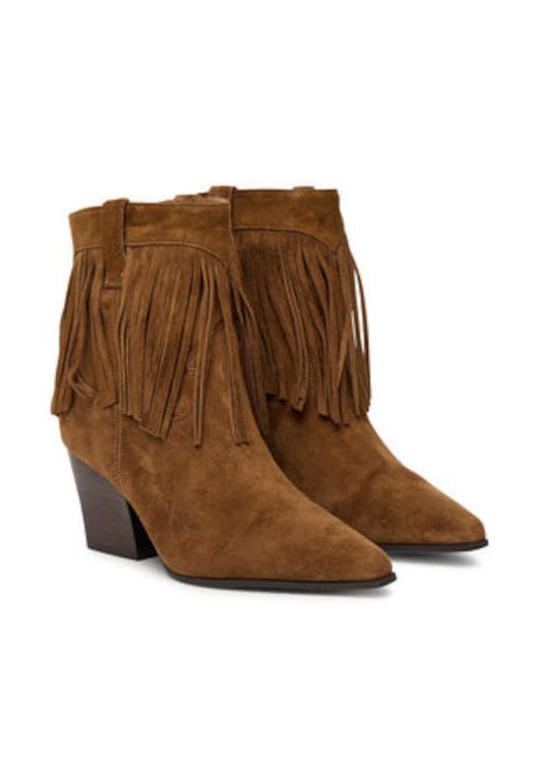 Дамски боти - кафяви - кожа Aldo