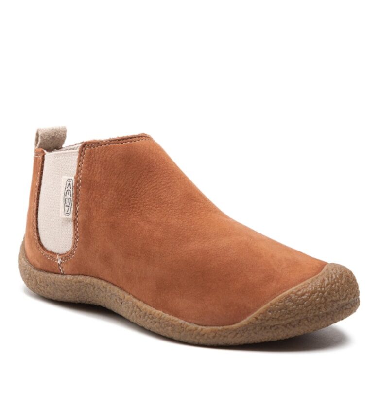 Дамски боти челси -  301702726 - кафяви - естествена кожа/набук - Кафяв Keen