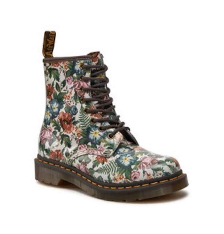 Дамски ботуши  1460 English Garden - кожени - многоцветни Dr Martens