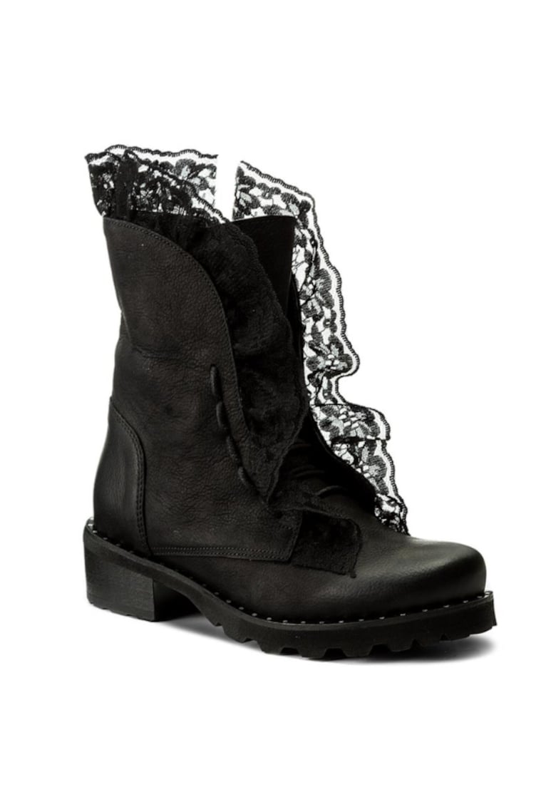 Дамски ботуши - 200031040 - Черни - Естествена кожа/Нубук - Черен RPolanski