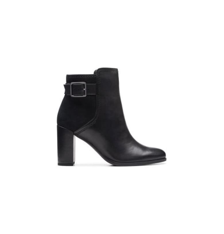 Дамски ботуши  304162374 - Естествена кожа - 41 EU - Черни Clarks