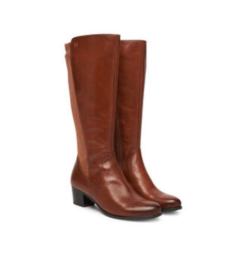 Дамски ботуши 305257734 -  Естествена кожа - Кафяв Caprice