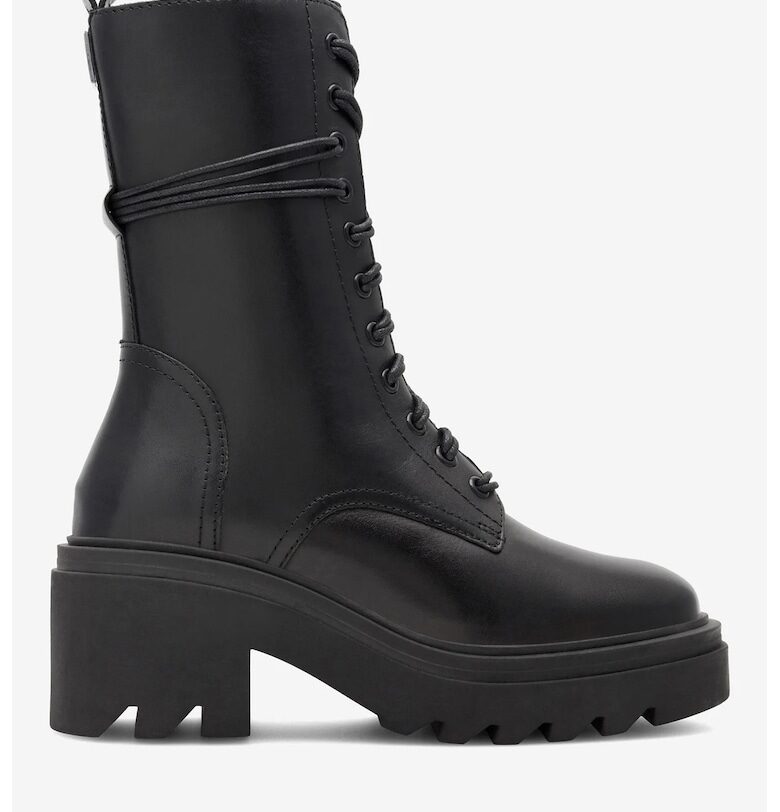 Дамски ботуши  5903419555671 - Естествена кожа - Черни - Черен Gino Rossi