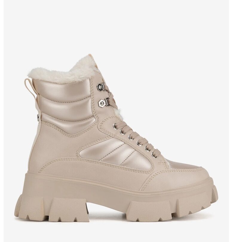 Дамски ботуши  5905588937814 - Синтетични - Бежови Beverly Hills Polo Club