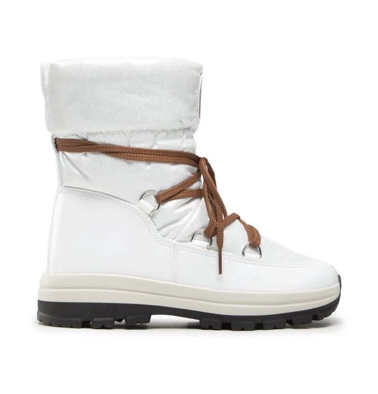 Дамски ботуши -  81979 - Екокожа - Бели Olang