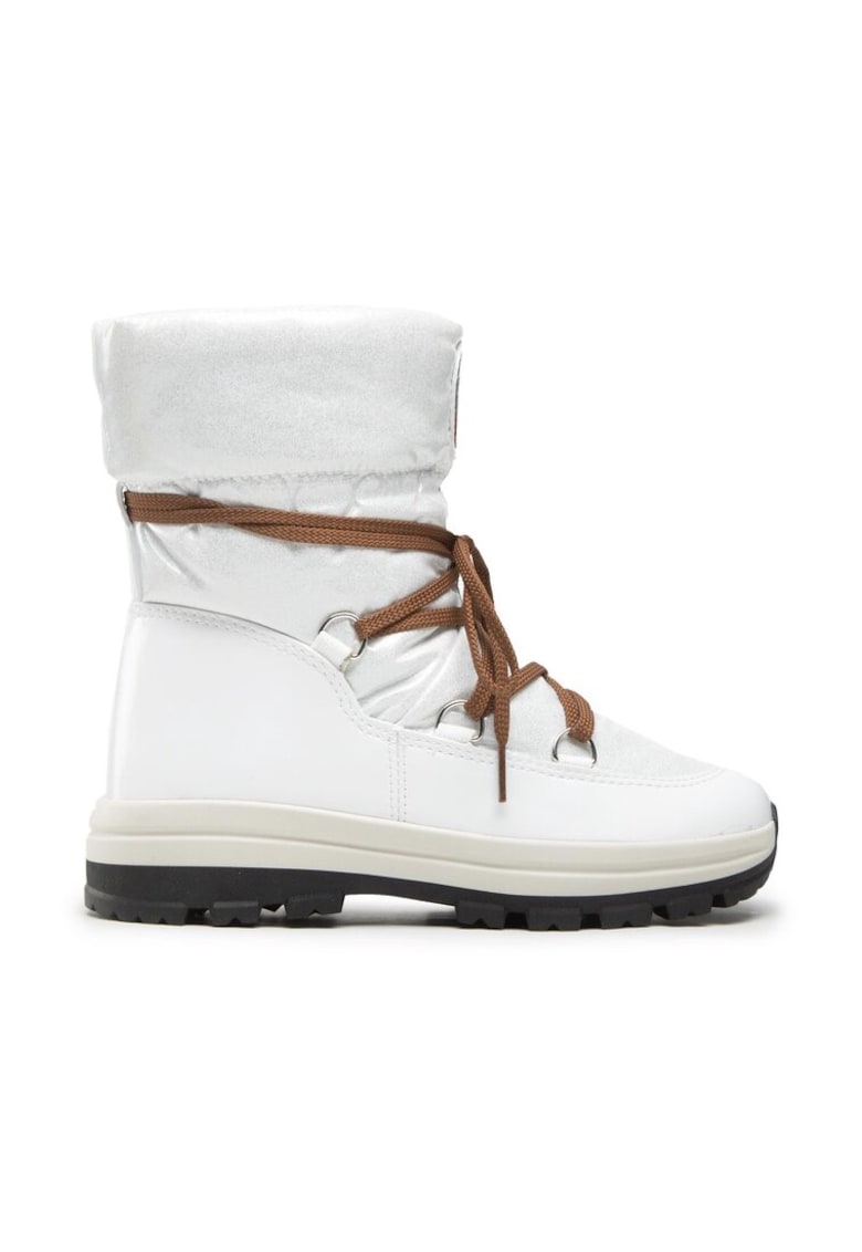 Дамски ботуши - 81979 - Екокожа - Бели Olang