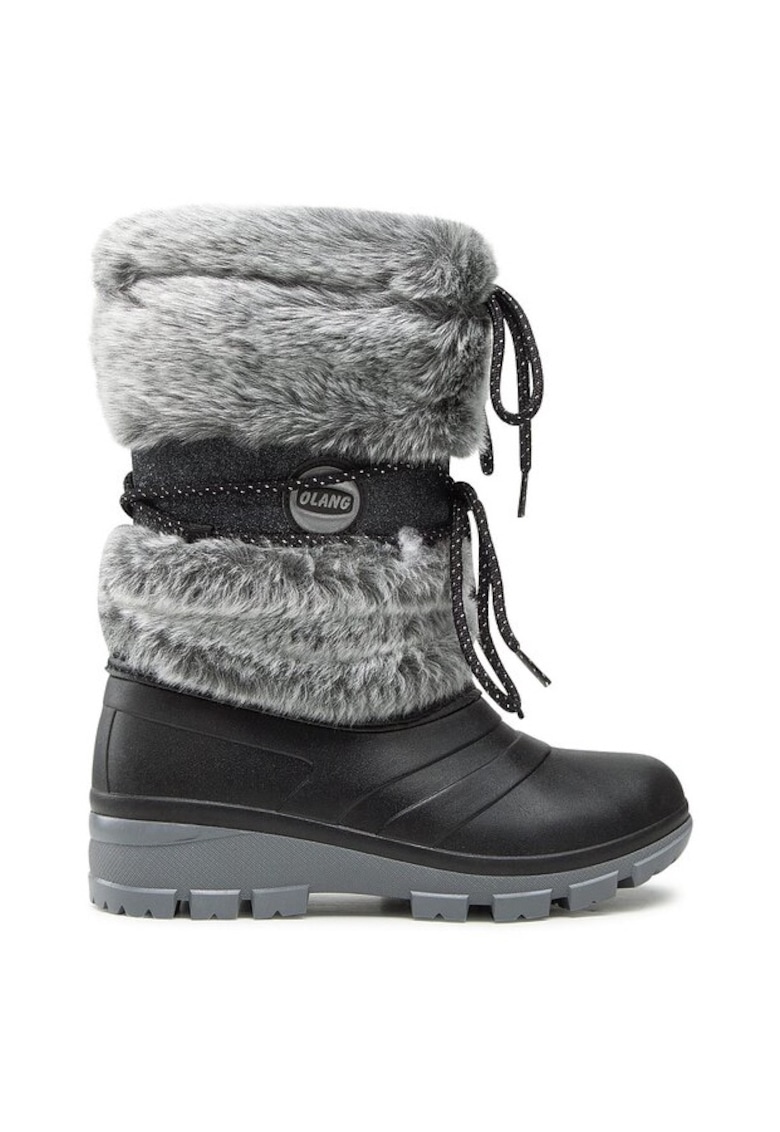 Дамски ботуши - 82020 - Синтетични - Сиви/Черни - Черен/Сив Olang