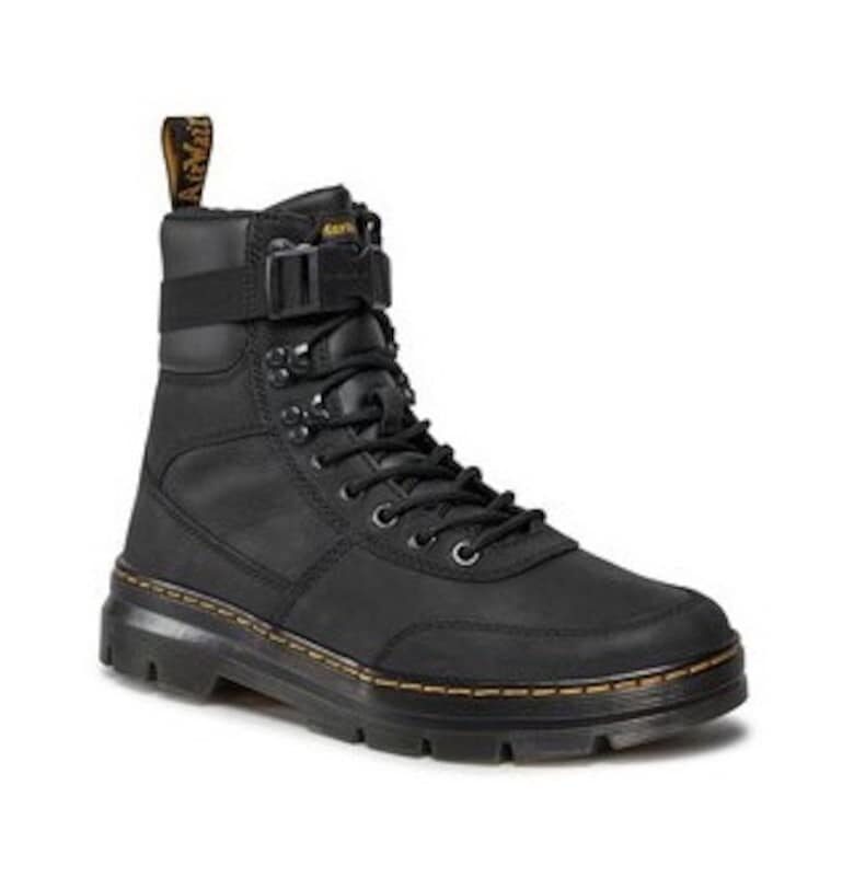 Дамски ботуши Dr.Martens Combs Tech Leather - кожени - черни Dr Martens