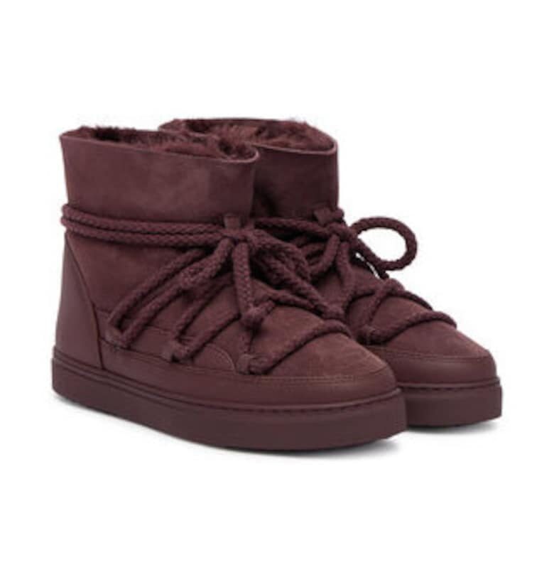 Дамски ботуши за сняг -  305626875 - естествена кожа - Кафяв INUIKII