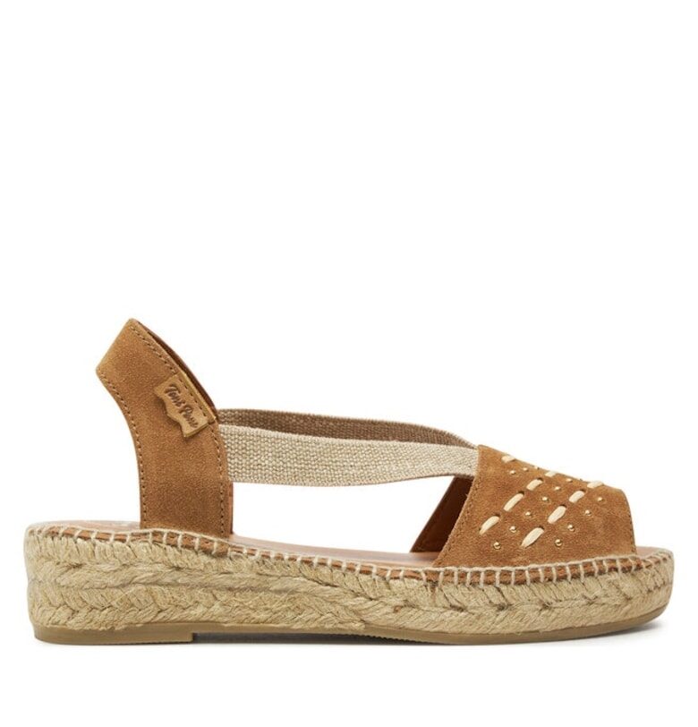 Дамски велурени сандали  Кафяв Toni Pons