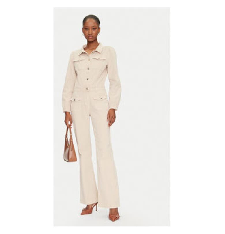 Дамски гащеризон  251-PVARMA - Памук/Еластан - Бежов - Бежов Morgan