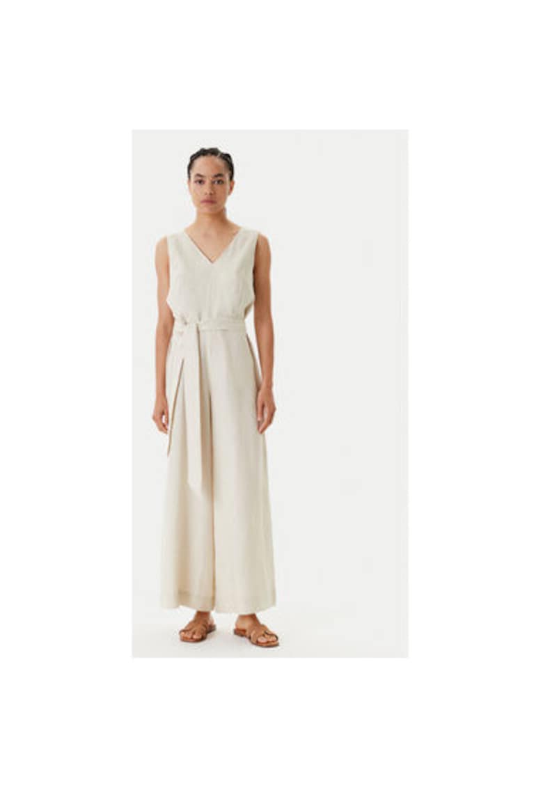 Дамски гащеризон 4AGHDT00E - Лен - Бежов - Бежов United Colors of Benetton