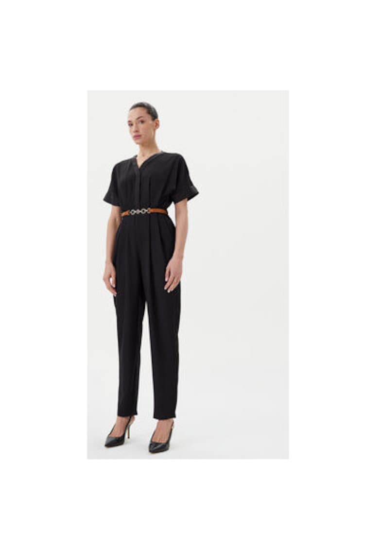 Дамски гащеризон FR25SO2004W47601 - Полиестер - Черен - Черен Fracomina