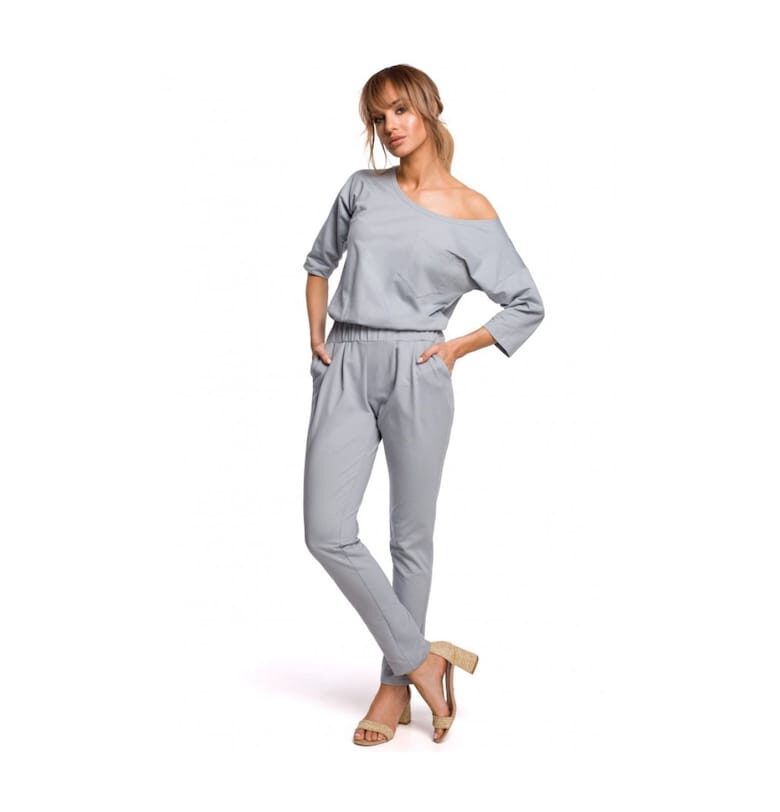 Дамски гащеризон  Памук - Светлосив - Светло сив MOE