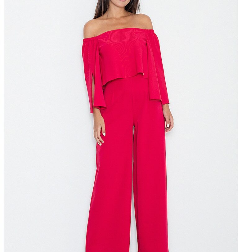 Дамски гащеризон -  червен - вискоза Figl