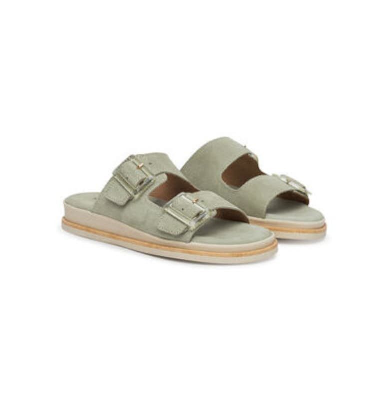 Дамски джапанки - 1-27207-42 -  Естествена кожа - Зелен Tamaris