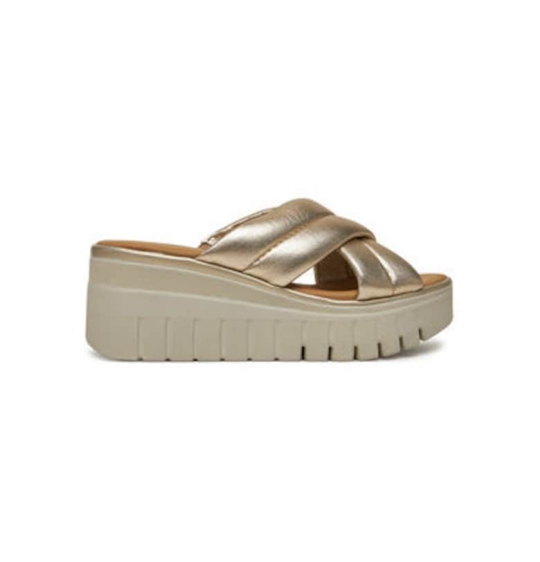 Дамски джапанки - 1-27210-44 -  Естествена кожа - Златни - Златист Tamaris