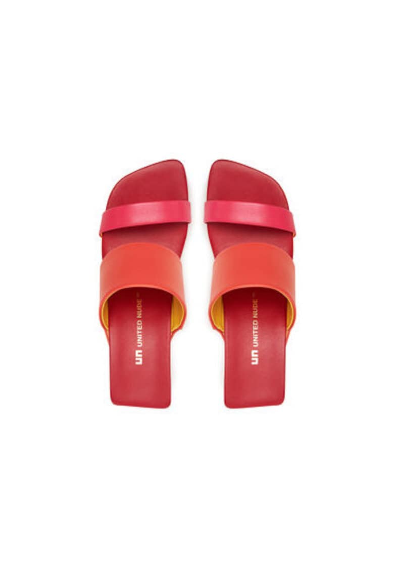 Дамски джапанки - 1000587016 - Естествена кожа - Оранжев United Nude