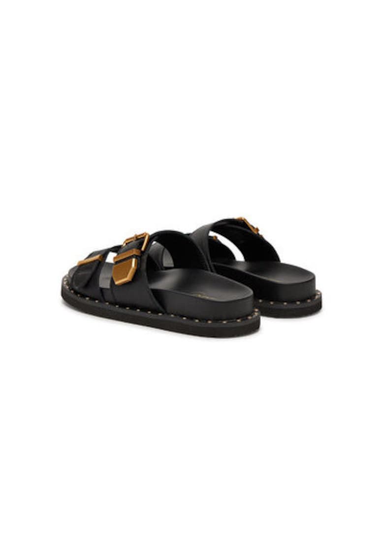 Дамски джапанки 13904966 - Естествена кожа - Черен - Черен Aldo