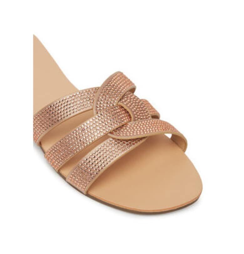 Дамски джапанки - 15340950 - Само - Текстил - Златист Only