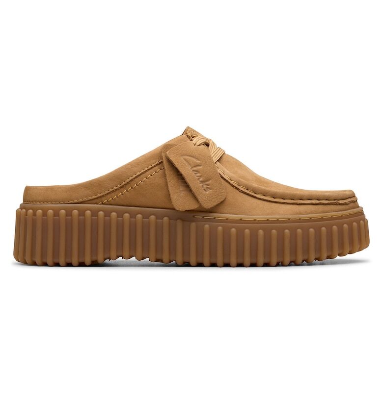 Дамски джапанки - 26181196 -  Естествена кожа - Кафяв Clarks