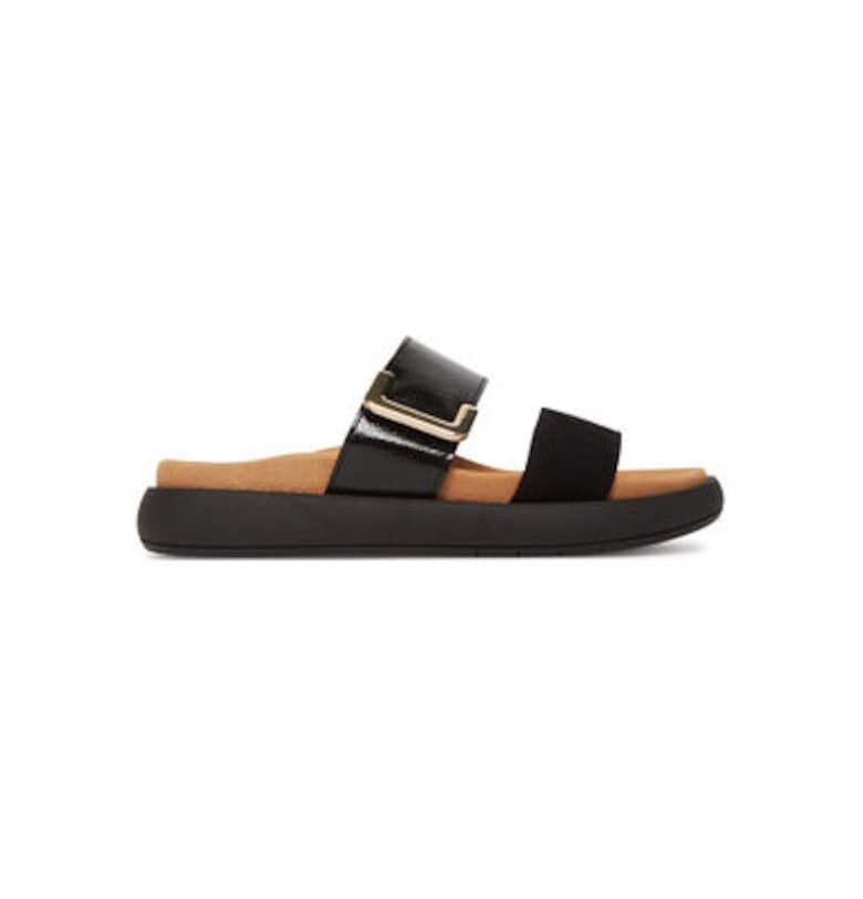 Дамски джапанки - 63.755.17 -  Естествена кожа - Черен Gabor