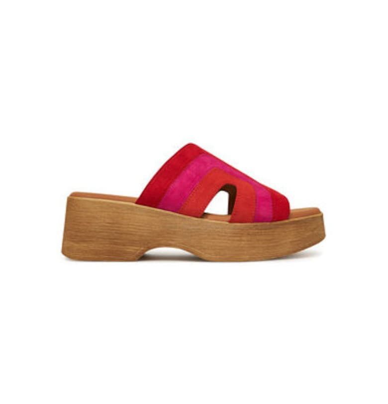 Дамски джапанки - 64.521.15 -  Естествена кожа - Червен Gabor