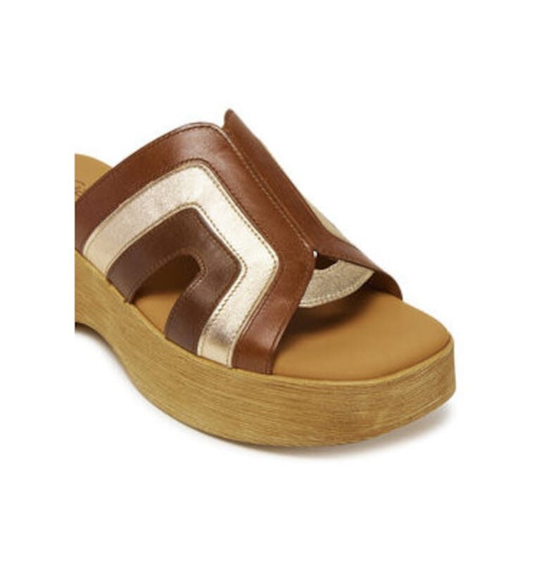 Дамски джапанки - 64.521.24 -  Естествена кожа - Кафяв Gabor