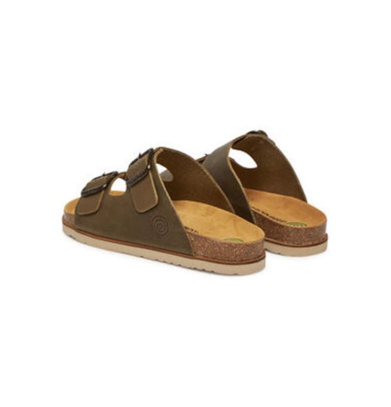 Дамски джапанки - 700678-07 -  Естествена кожа - Каки DrBrinkmann