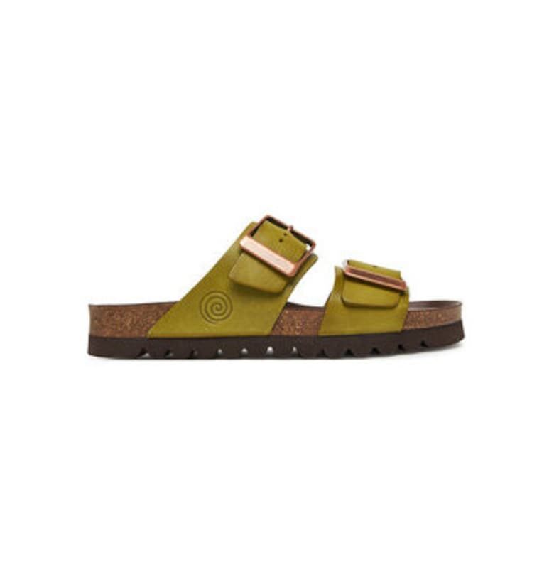 Дамски джапанки - 700686-71 -  Естествена кожа - Зелен DrBrinkmann