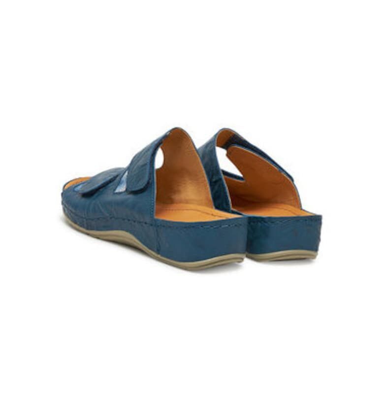 Дамски джапанки - 700747-51 -  Естествена кожа - Син DrBrinkmann