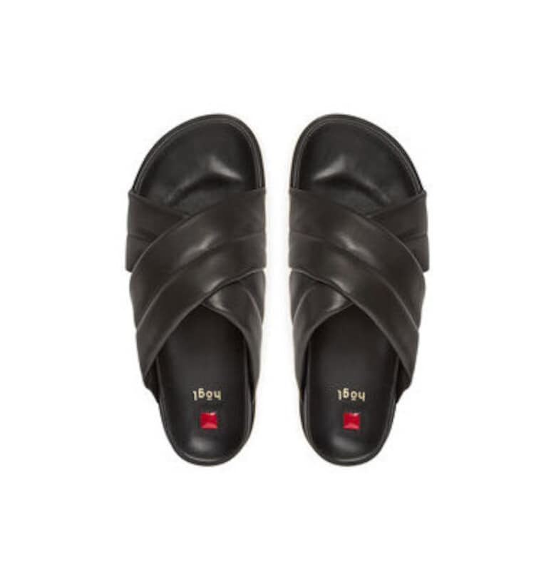 Дамски джапанки - 9-100820-01000 - Hogl - Естествена кожа - Бежов Hoegl