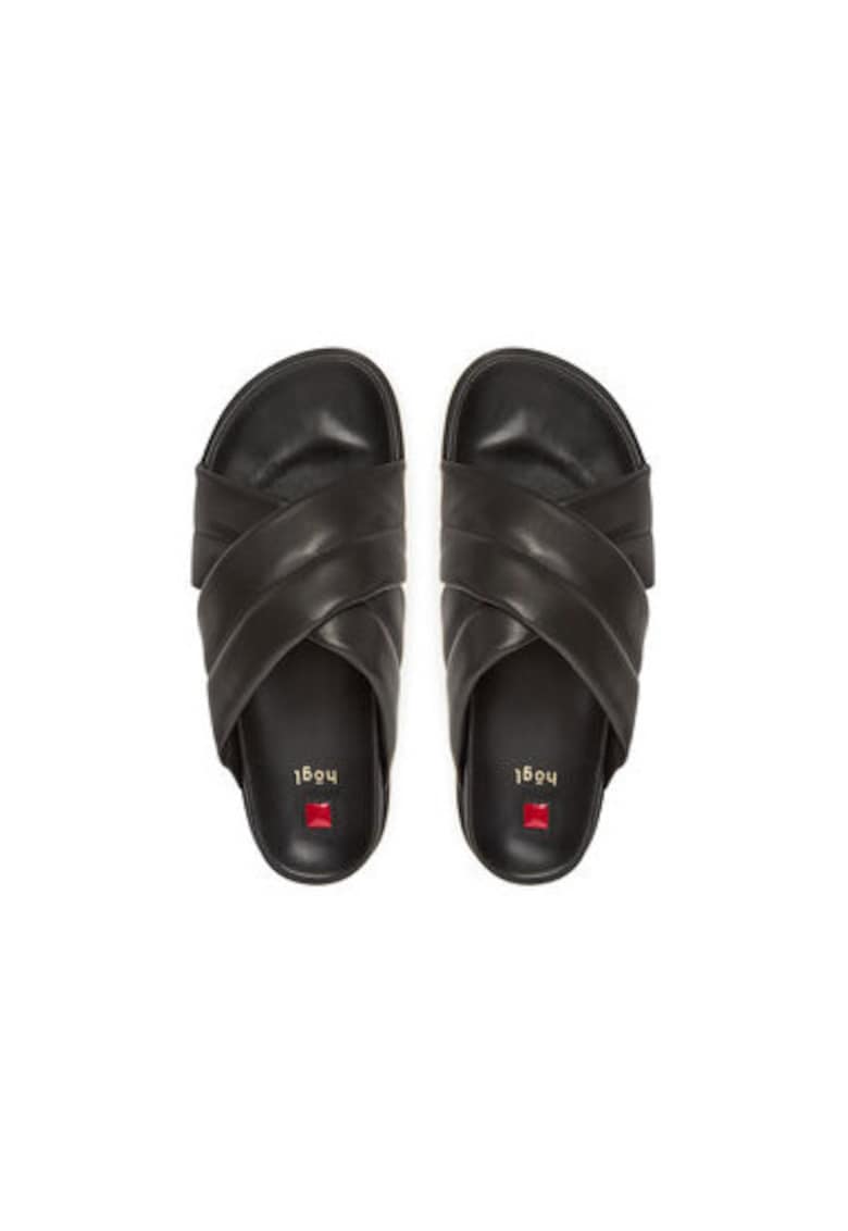 Дамски джапанки - 9-100820-01000 - Hogl - Естествена кожа - Бежов Hoegl